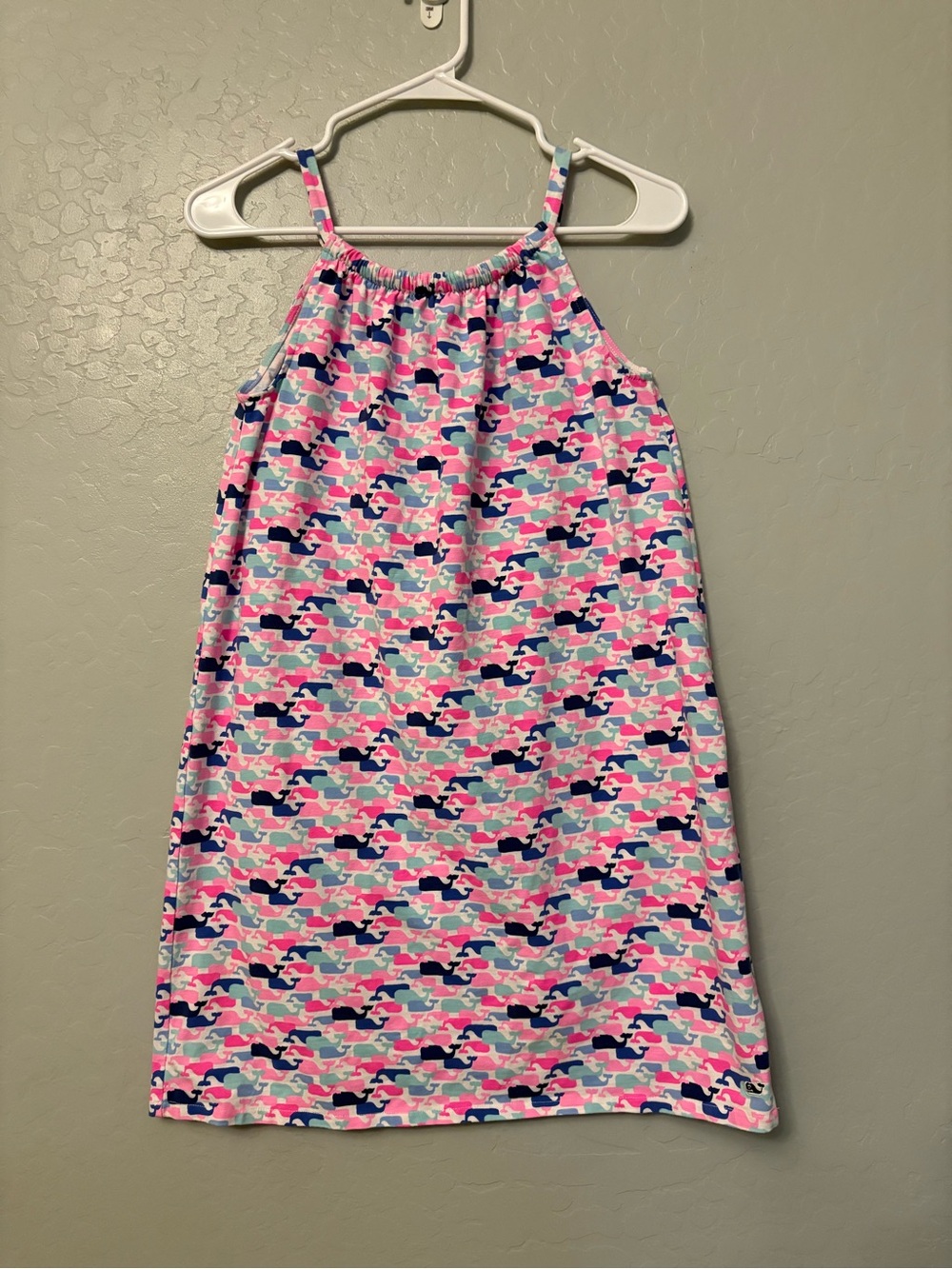 Vineyard vines colorful all over whale print sleeveless sundress size large 14